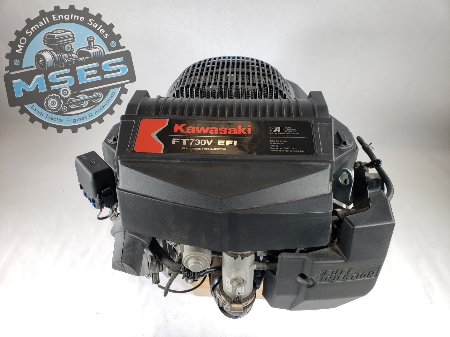 26HP Kawasaki Twin Cylinder Vert Engine FT Series EFI 1-1/8"x4-9/32 FT730V-AR30R