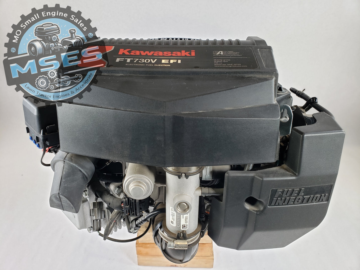 26HP Kawasaki Twin Cylinder Vert Engine FT Series EFI 1-1/8"x4-9/32 FT730V-AR30R