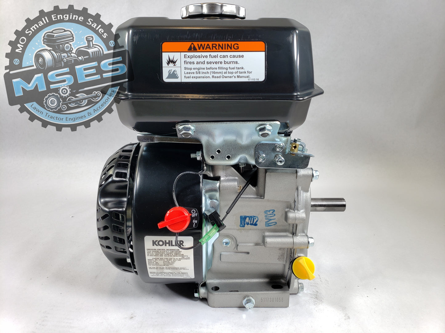 7HP Kohler Command Pro CH270-3132 Horizontal Engine 3/4 Dia. x 2-7/16 crankshaft