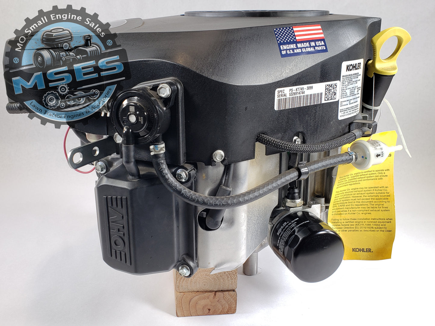 26HP Kohler 7000 Series KT745-3099 - 725CC 1" Dia. x 3-5/32" Keyed Crankshaft