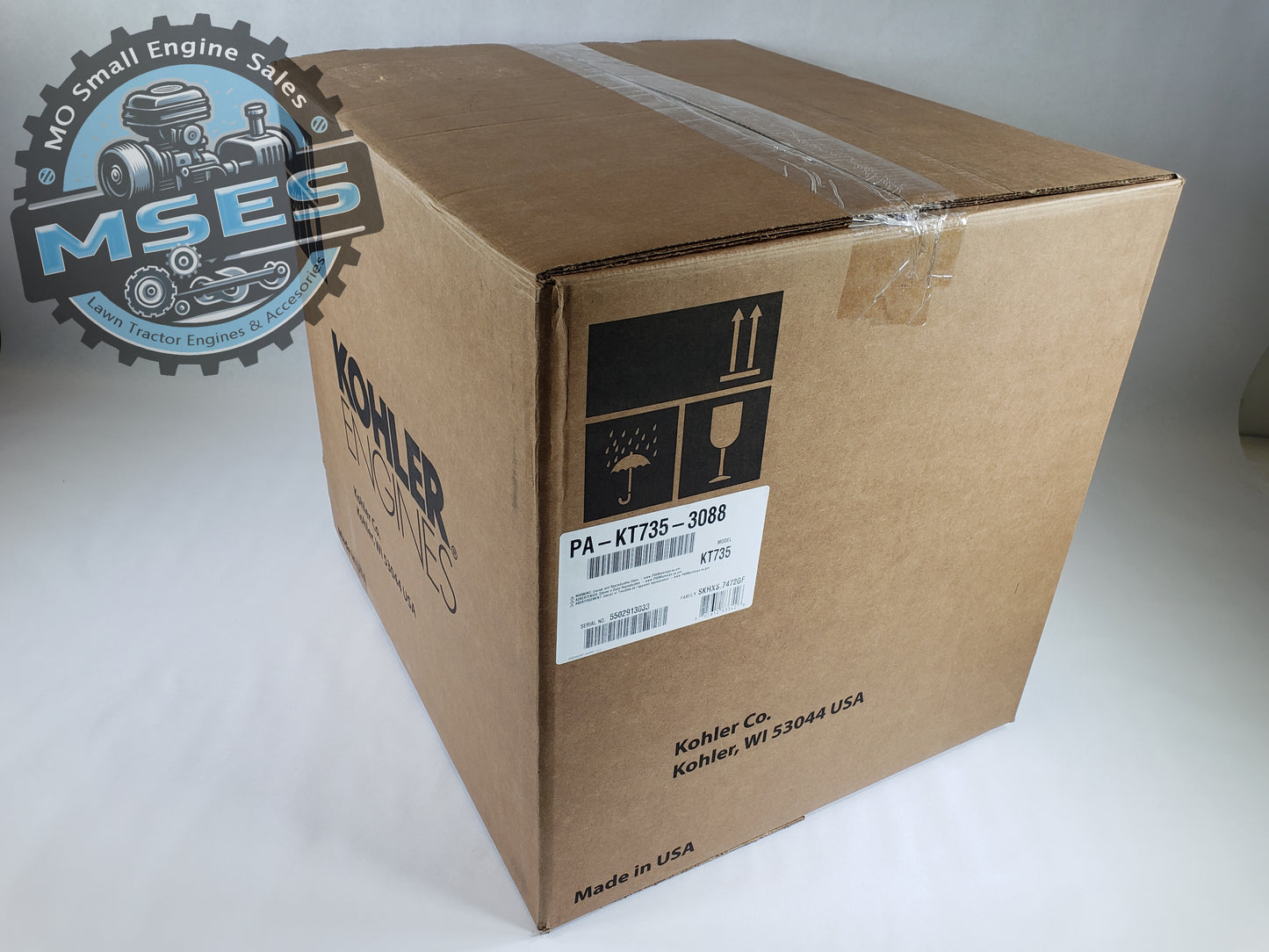 24HP Kohler 7000 Series Pro KT735-3088 -725CC 1" Dia. x 3.16" Keyed Crank Shaft