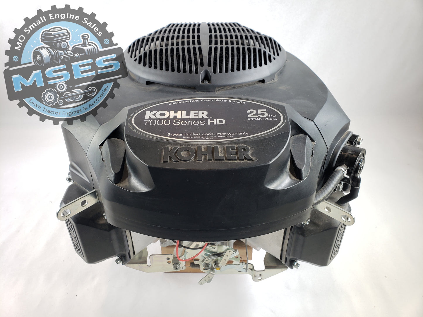 25HP Kohler 7000 Series KT740-3100 - 725CC 1" Dia. x 3.16" Keyed Crankshaft