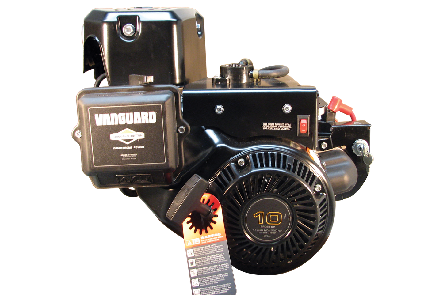 10HP Briggs & Stratton 19L237-0137 Vanguard Engine .872" Dia. 4.348" Tapered