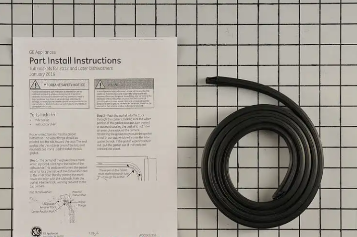 New Genuine OEM GE Dishwasher Tub Seal WD08X23477