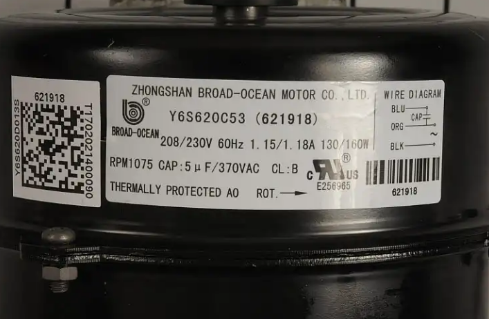 New Genuine OEM Nordyne Condenser Fan Motor 621918