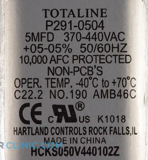 New Genuine OEM Carrier Run Capacitor P291-0504