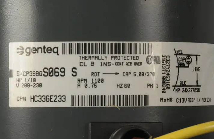 New Genuine OEM Carrier Condenser Fan Motor HC33GE233