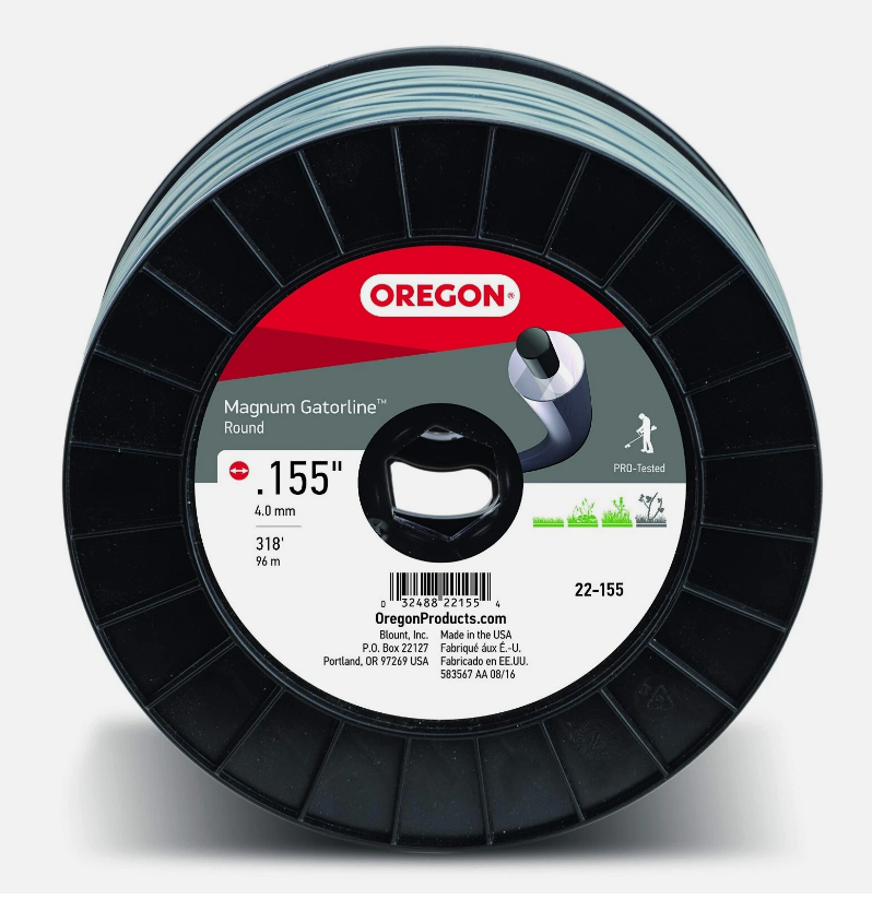 Oregon 22-155 Magnum Gatorline Round Trimmer Line .155" X 320'