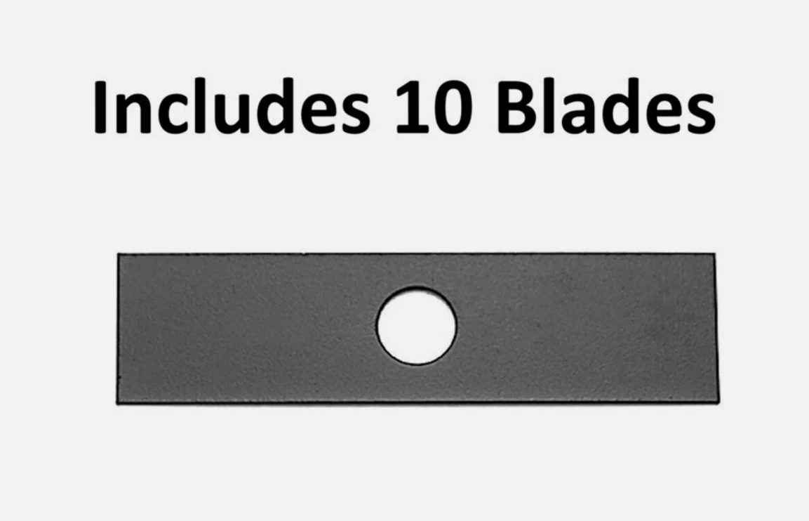10 Pack Oregon 40-139 Edger Blade, 8" X 1" X .120"