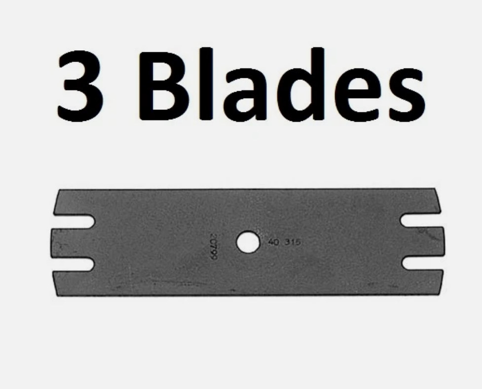 3 Pack Oregon 40-316 Edger Blade for 781-0080-0637 MTD 9" L 5/8" Center Hole