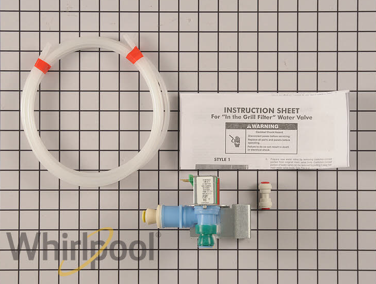 New Genuine OEM Whirlpool Refrigerator Water Inlet Valve W10408179