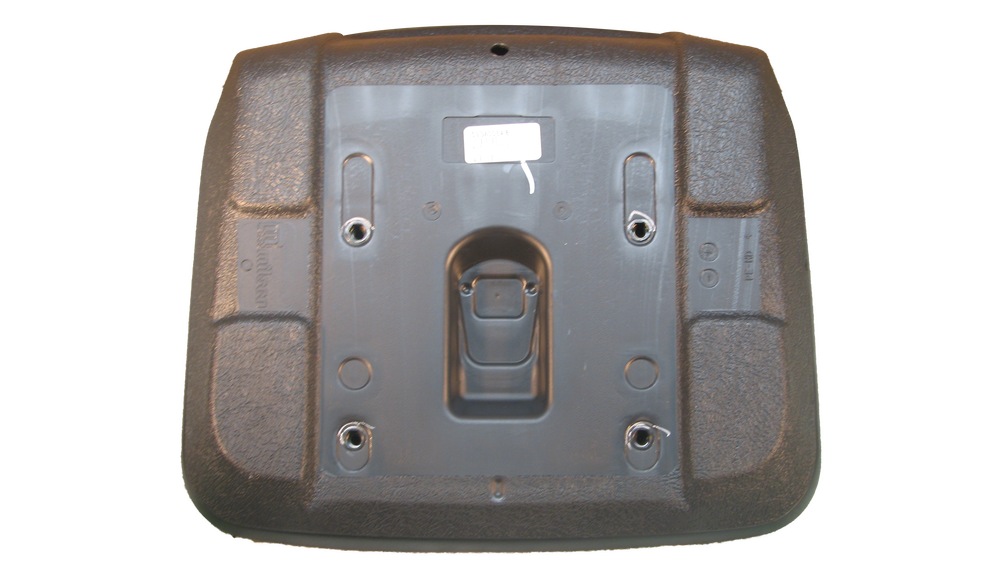 Milsco S934006AB Lawn Mower Seat W: 17-1/2” L: 17” H: 12” 4 Bolt Mounts Black