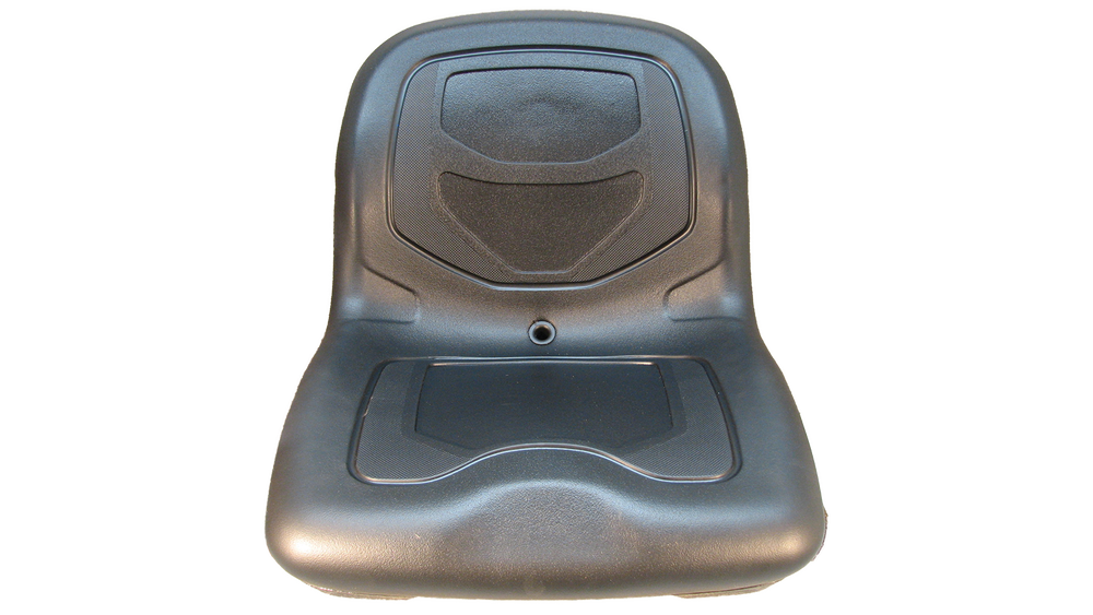 Milsco S935024AB | 18x17x15-1/2 Lawn Mower Seat Black 4-Bolt Mounts
