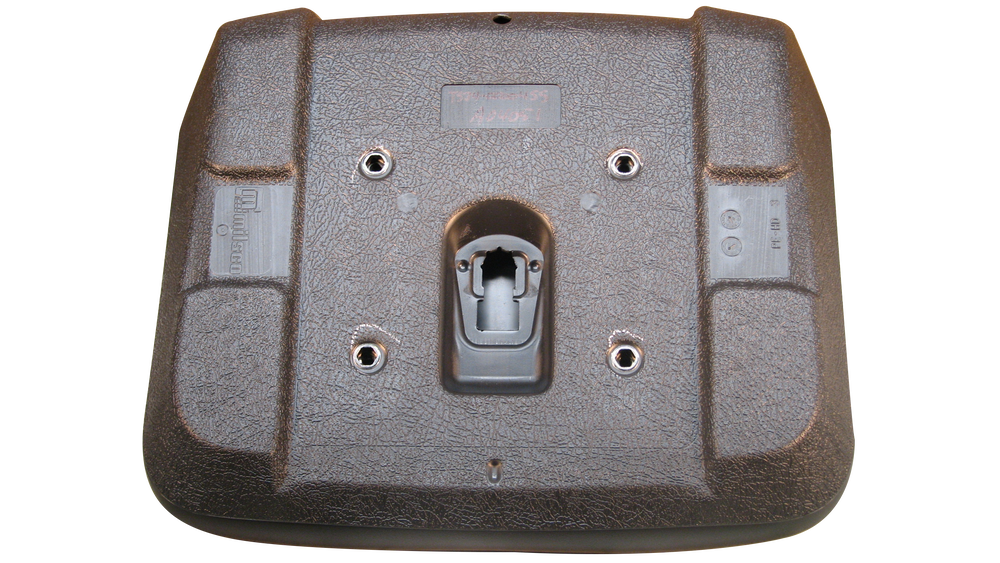 Milsco TS34-00004SS | 17x17x11-1/2 Lawn Mower Seat Black 4-Bolt Mounts