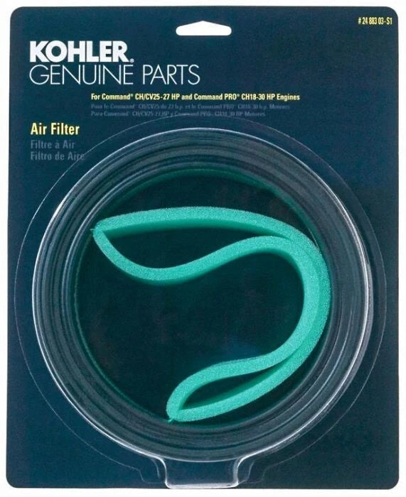 Kohler Air Filter Kit Genuine Part # 24 883 03-S1
