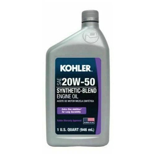 (12) Kohler 25 357 67-S Case Of 20W50 Synthetic Blend Engine Oil Quarts Genuine