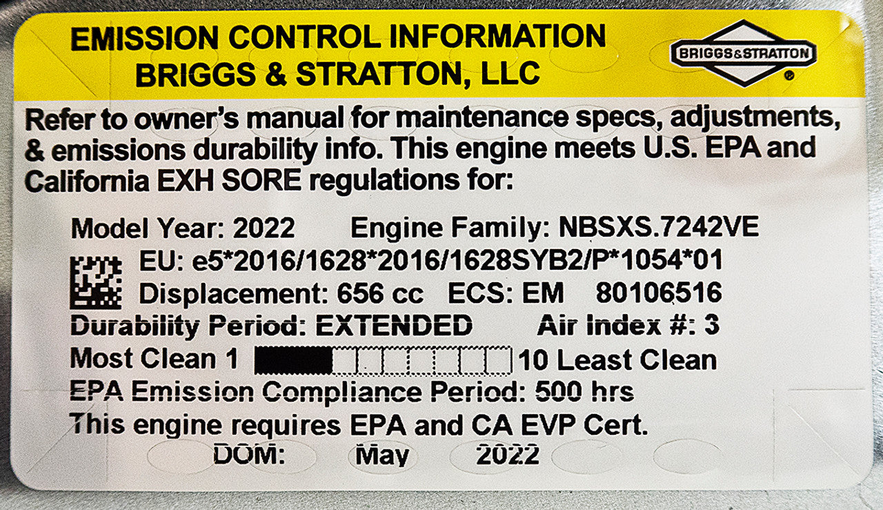 20HP Briggs & Stratton 40U877-0025 Professional Series 1.125” Dia. x 4.29” Crankshaft 656CC