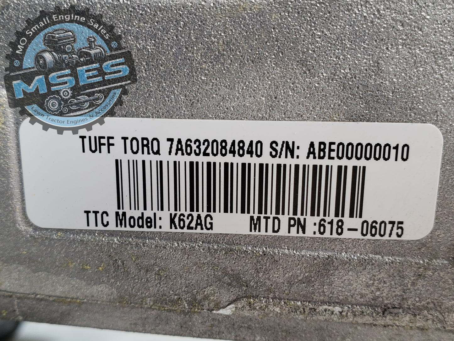 Tuff Torq Hydrostatic Transaxle 7A632084840 MTD AXLE HEAD