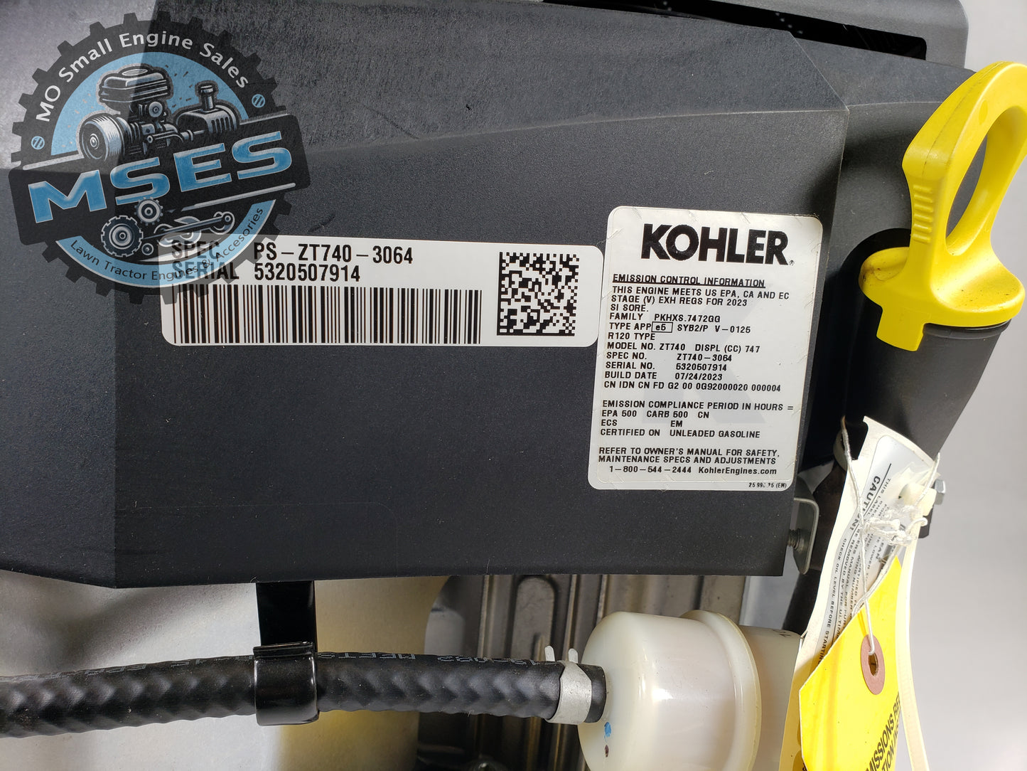 25HP Kohler Confidant Series ZT740-3064 - 725CC 1 Dia. x 3-5/32 Keyed Crankshaft