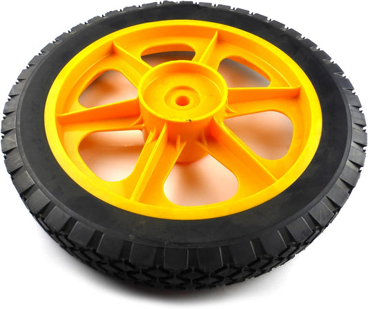 (Set of 2) Marigold Husqvarna Semi-Pneumatic Plastic Wheels 12 x 1.75 583736201