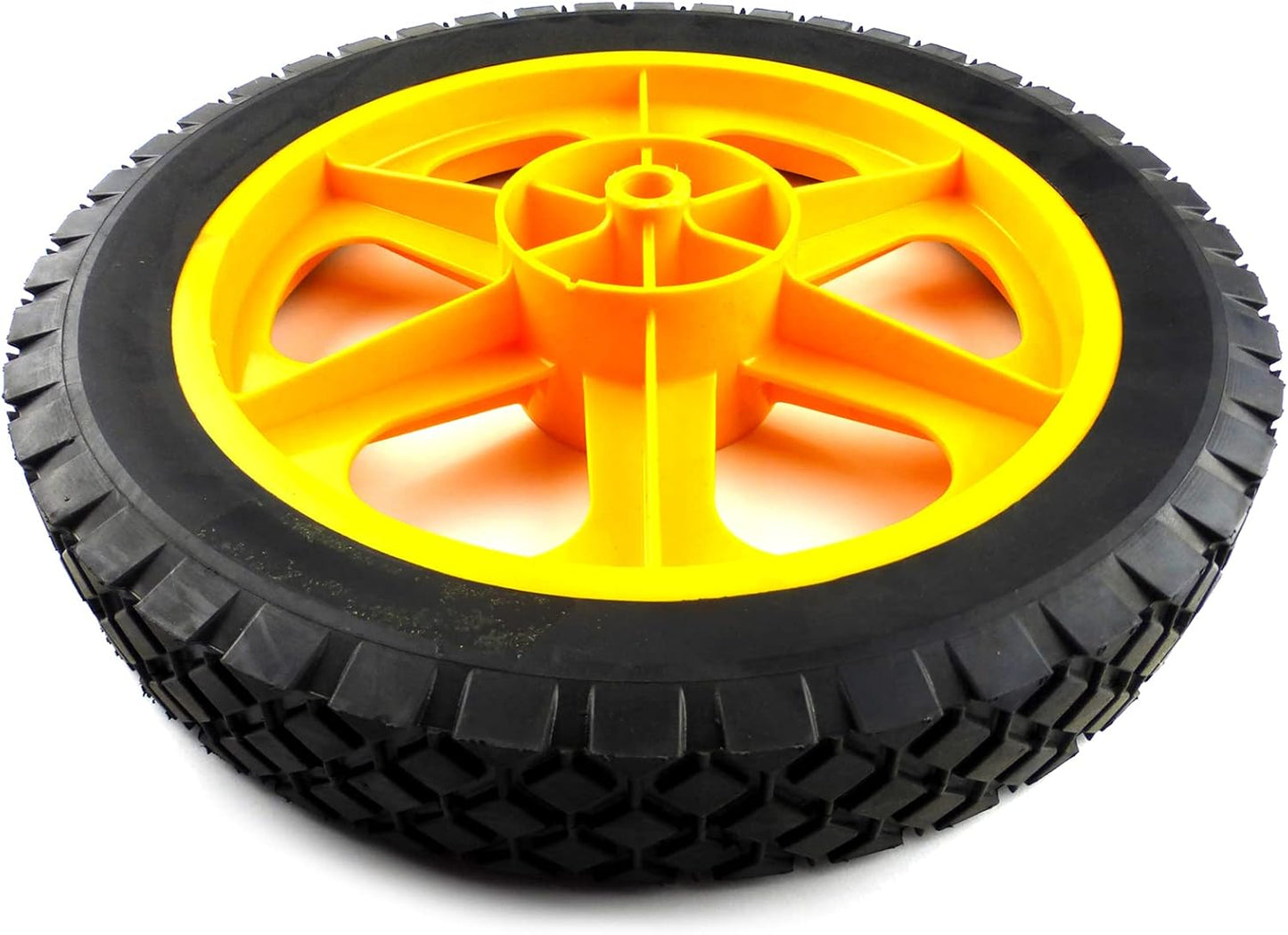 (Set of 2) Marigold Husqvarna Semi-Pneumatic Plastic Wheels 12 x 1.75 583736201