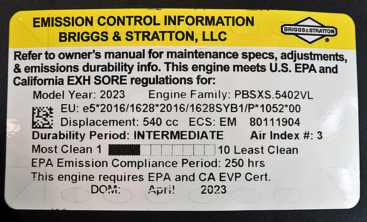 19HP Briggs & Stratton 33S877-0043 Professional 1” Dia. x 3.157” Keyed Crankshaft