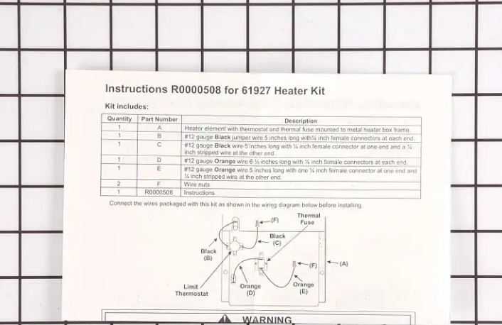 New Genuine OEM Whirlpool Speed Queen Dryer Heating Element 61927