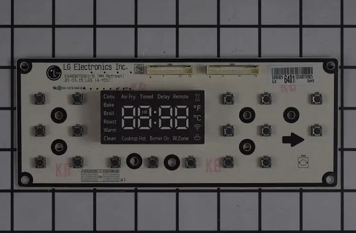 New Genuine OEM LG Range/Stove/Oven Display Board EBR89296401