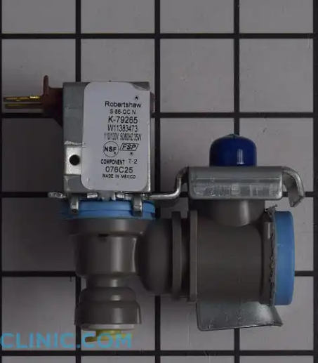 New Genuine OEM Whirlpool Refrigerator Water Inlet Valve W11766865