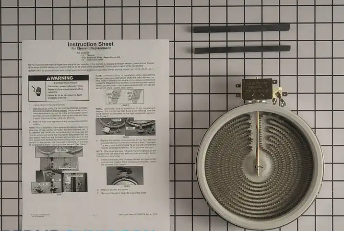New Genuine OEM Whirlpool Range/Stove/Oven Radiant Surface Element W10823699