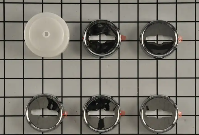 New Genuine OEM Whirlpool Range/Stove/Oven Knob Bezel Set of 5 W10814133