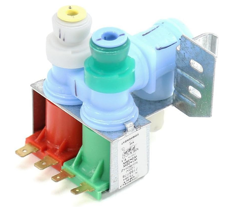 New Genuine OEM Whirlpool Refrigerator Water Inlet Valve W10853654