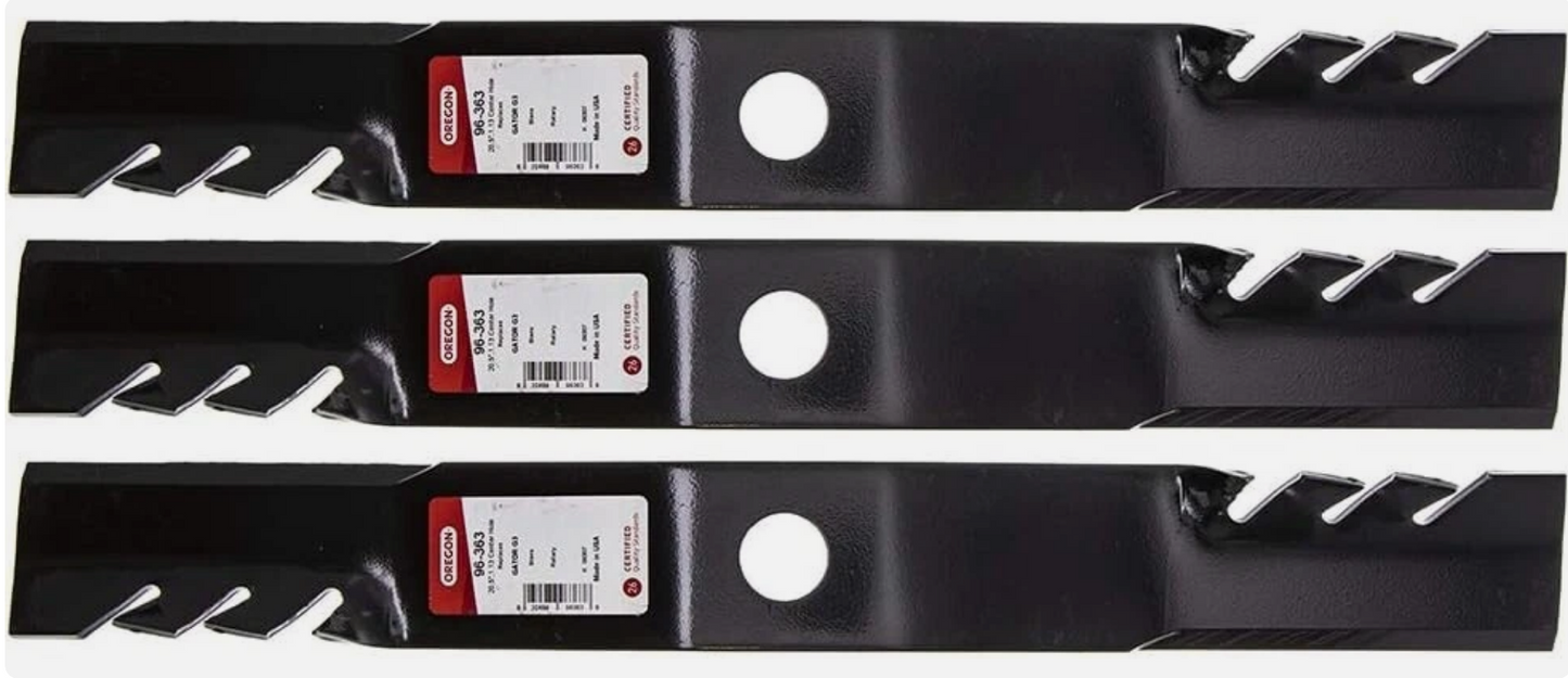 3 Pack Oregon 96-363 G3 Gator Blades for 60" Kubota K5651-34330, K5651-34340