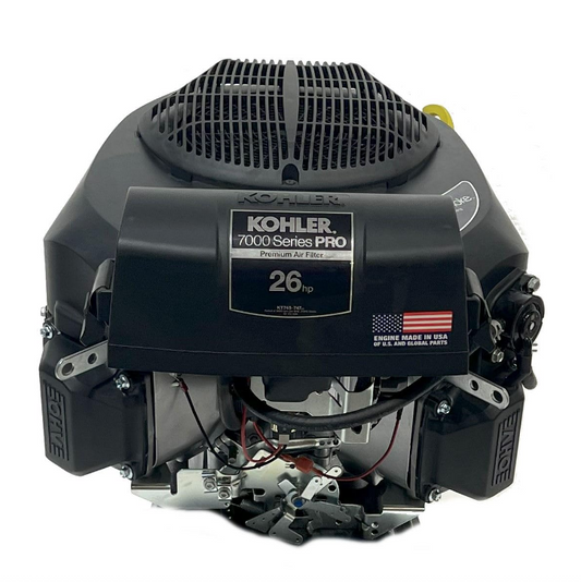 26HP Kohler 7000 Pro Series KT745-3096 - 747CC 1.125" x 4.3" Vertical Crankshaft