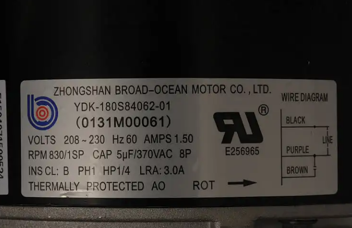 New Genuine OEM Goodman Condenser Fan Motor 0131M00061SP