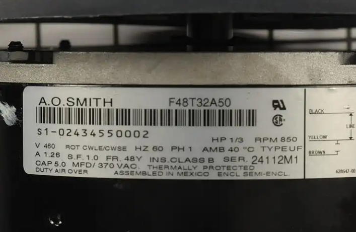 New Genuine OEM YORK Condenser Fan Motor S1-6007532 F48T32A50