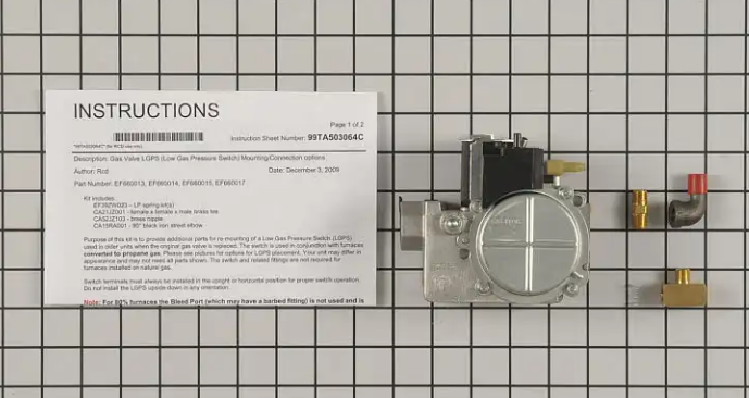 New Genuine OEM Carrier Gas Valve Assembly EF660015