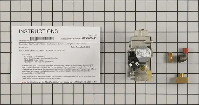 New Genuine OEM Carrier Gas Valve Assembly EF660015