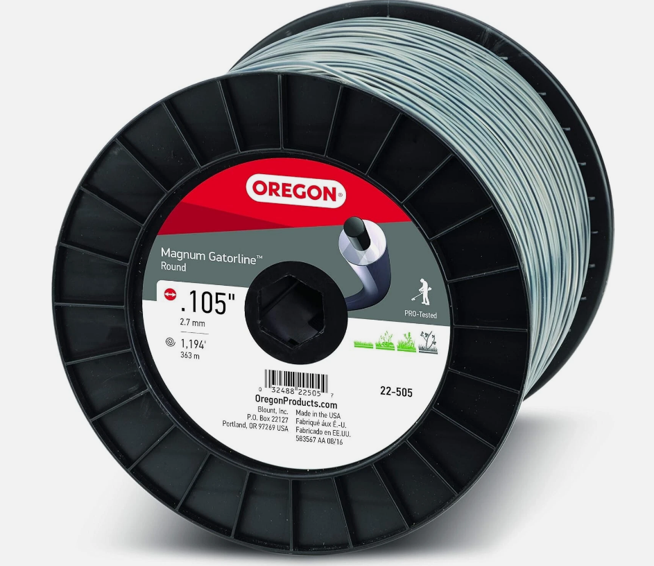 Oregon 22-505 Magnum Gatorline Round Trimmer Line .105-Inch by 1194-Foot