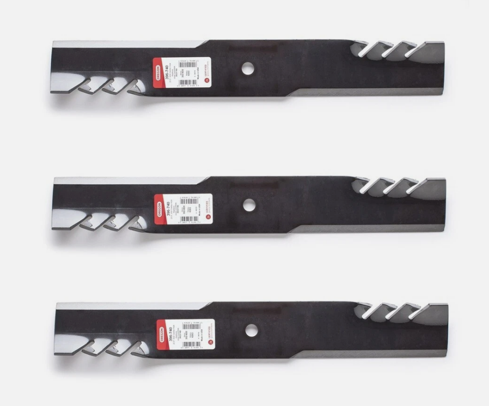 3 Pack Oregon 396-740 Dixie Chopper Gator Mulcher G6 Lawnmower Blade 20 1/2"