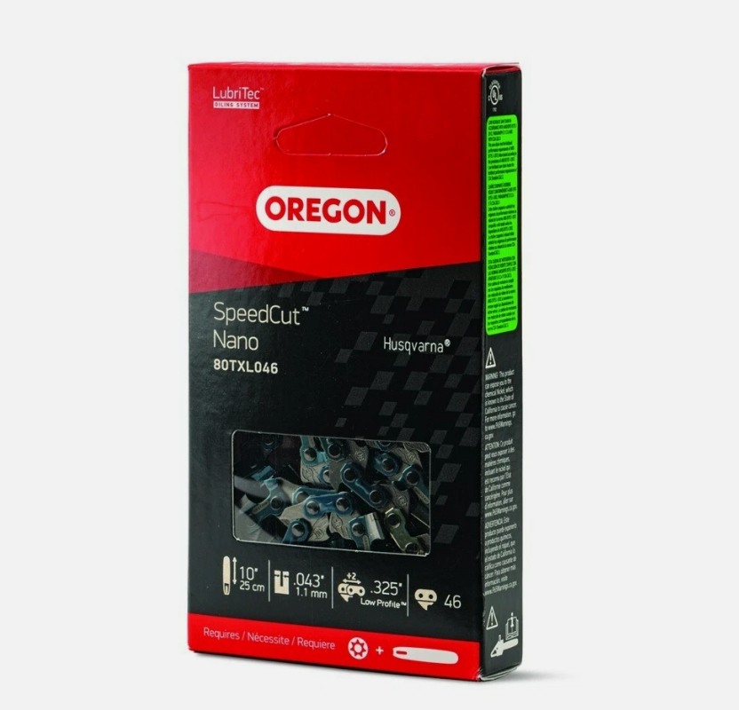 Oregon 80TXL046G SpeedCut Nano Chain, .325" LP Pitch, .043" Gauge, 46 DL