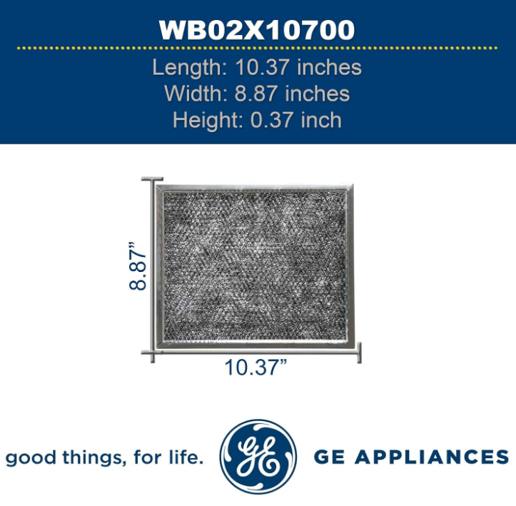 New Genuine OEM GE Charcoal Filter WB02X10700