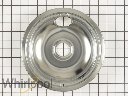 New Genuine OEM Whirlpool Burner Drip Bowl WPW10196405