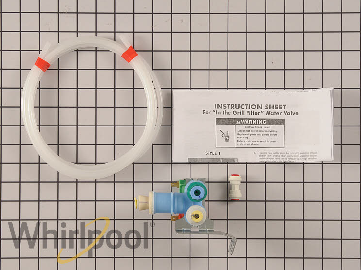 New Genuine OEM Whirlpool Refrigerator Water Inlet Valve W10408179