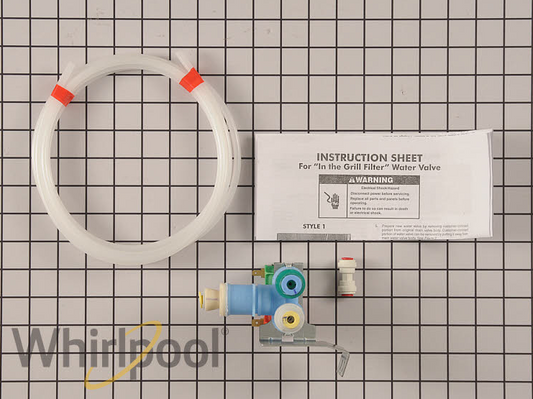 New Genuine OEM Whirlpool Refrigerator Water Inlet Valve W10408179