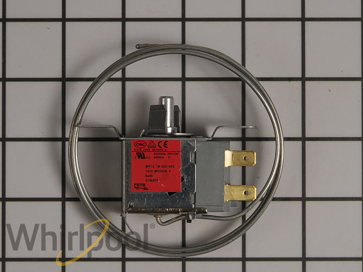 New Genuine OEM Whirlpool Refrigerator Temperature Control Thermostat WP2198202