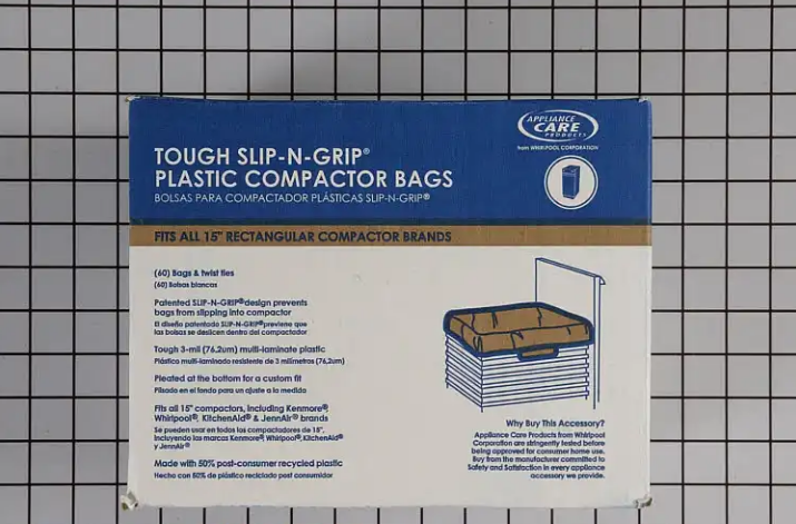 New Genuine OEM Whirlpool Trash Compactor Trash Compactor Bags W10165294RB