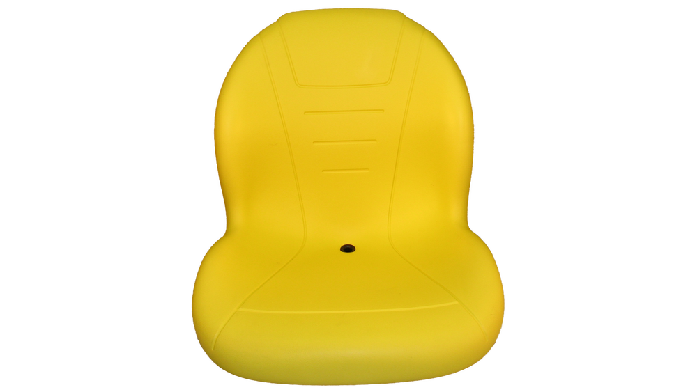 Milsco S910401AR 18-1/2x21x20 Lawn Mower Rider Seat Yellow 4-Hole Mounts