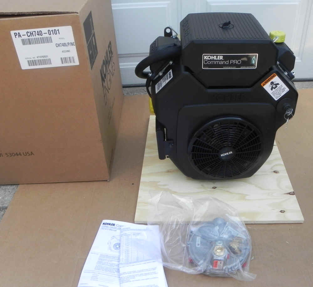 25HP Kohler Command Pro CH740-0101 Horizontal 1-1/8" Dia. x 4" Crankshaft 725cc