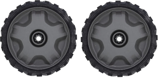 2 PK MTD 634-06986 Gray Zag Wheel Assembly 8X2 Craftsman M270 Walk-Behind Mower